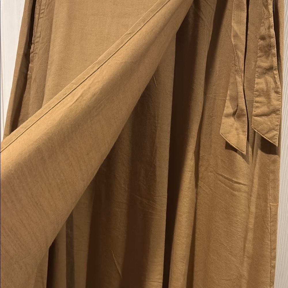 croft & barrow Brown A-Line Skirt with Side Tie - Picture 4 of 8